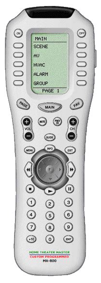 universal mx  remote control