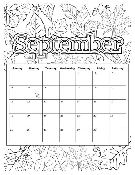 calendar   month  november  leaves     word