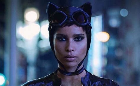 first look at zoe as catwoman