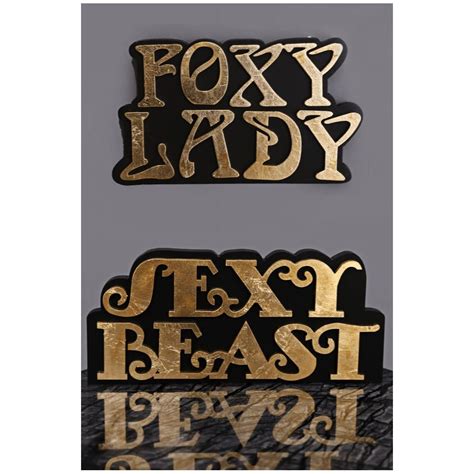 foxy lady wall signs sexy beast sign luxury gifts
