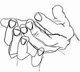 Hands Cupped Drawing Hand Getdrawings Paintingvalley sketch template