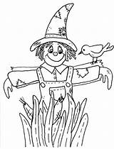 Scarecrow Coloring Pages Printable Goosebumps Fall Color Print Kids Slappy Crow Girl Sheets Preschool Scary Scarecrows Head Book Printables Halloween sketch template