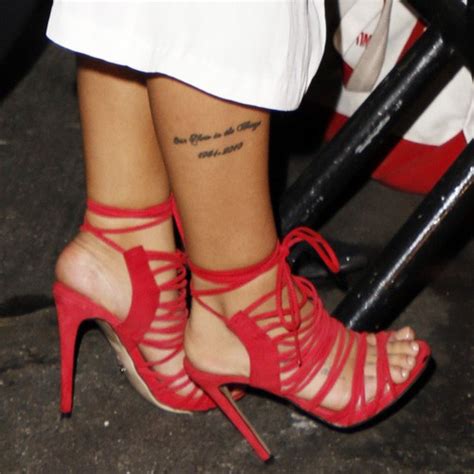 kiersey clemons writing calf tattoo steal her style