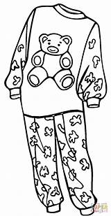 Pajamas Pajama Pijama Pijamas Pigiama Pyjama Colorir Kleurplaten Kleurplaat Imprimir Supercoloring Ragazza Pyjamas Garota Meisje Pj Coloringhome Polar Express Stampare sketch template