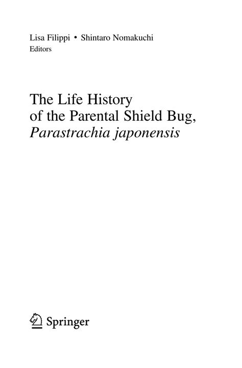 costa forewordfilippi nomakuchithe life history   parental shield bug