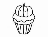 Cupcake Halloween Coloring Cupcakes Kawaii Pages Coloringcrew Zombie Dibujo Strawberry Food sketch template