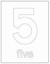 Number Coloring Printable Pages Numbers Five Print Printables Popular Kids Coloringhome Library Clipart Circle sketch template
