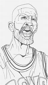 Kyrie Irving sketch template