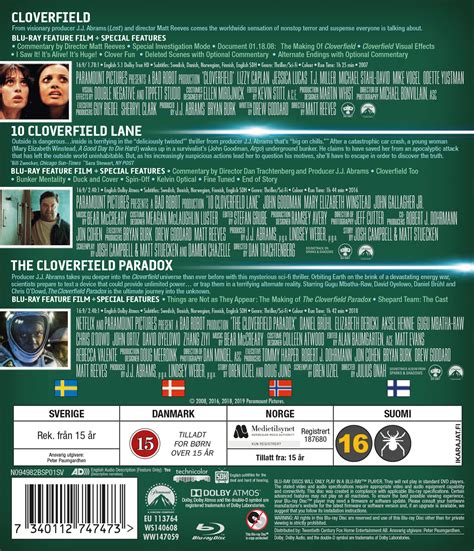 cloverfield 3 movie collection blu ray