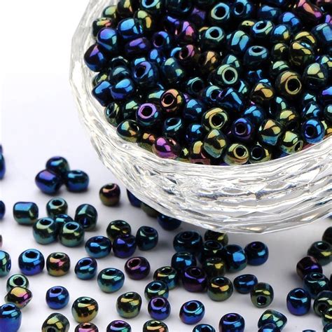 6 0 Seed Glass Beads Round Opaque Mixed Color Seed Beads About 4500pcs