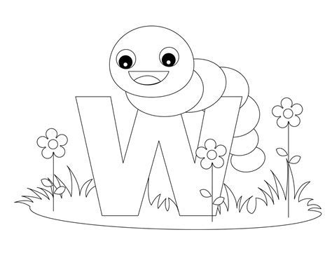 alphabet coloring pages  animals coloring page blog