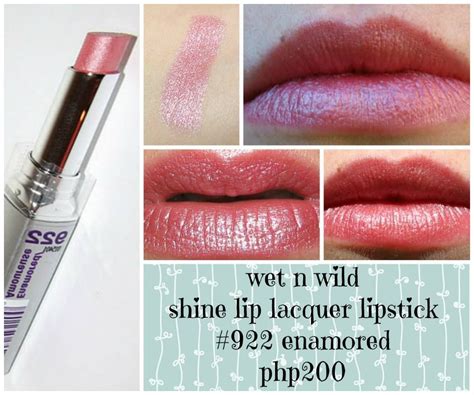 wet n wild shine lip lacquer lipstick enamored