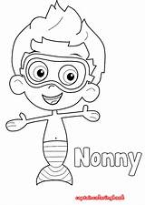 Coloring Bubble Guppies Pages Nonny Drawing Optimized Seo Title sketch template