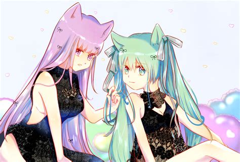 Hatsune Miku And Megurine Luka Vocaloid Drawn By Misora