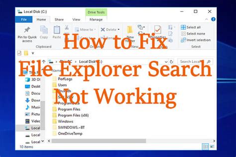 solved file explorer search  working  windows
