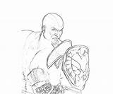 Kratos Coloring Pages Mortal Power Combat Getdrawings Getcolorings sketch template
