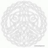 Coloring Celtic Mandala Pages Popular sketch template