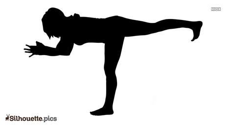 airplane yoga pose silhouette vector clipart images pictures