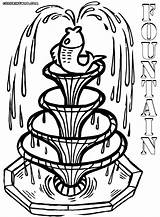 Fountain Coloring Designlooter 1000px 54kb sketch template