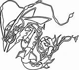 Mega Pokemon Rayquaza Coloring Pages Evolved Drawing Pokémon Kids Morningkids Bild Template sketch template