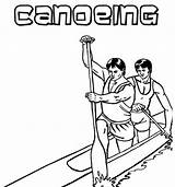 Canoeing Canoe sketch template