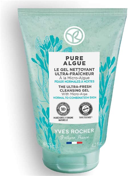 yves rocher pure algue  ultra fresh cleansing gel ingredients explained