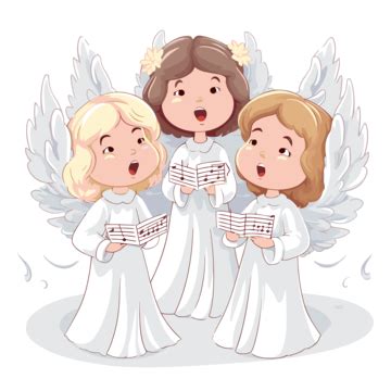 angels singing vector sticker clipart  angels singing