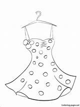 Coloring Pages Dress Dresses Fashion Outfit Prom Pretty Color Barbie Getcolorings Mannequin Getdrawings Printable Print Colorings sketch template