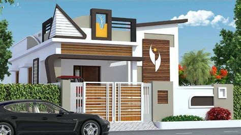 awesome single floor elevation designs   small home front view designs  single