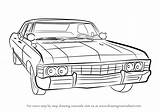 Impala Chevy 1967 Draw Drawing Step Cars Drawingtutorials101 Supernatural Drawings Car Chevrolet Lowrider Learn Tutorials sketch template