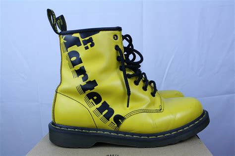 vintage  martens boots yellow  rhetoriks closet