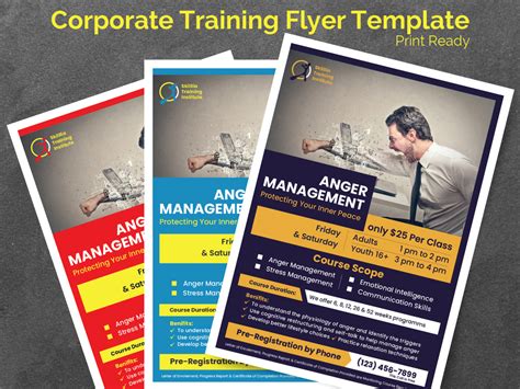 corporate training flyer template  rohan mustafiz  dribbble