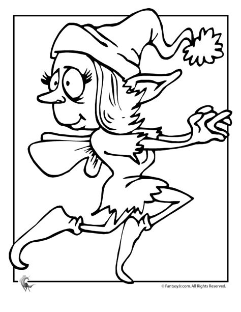 fairy elf coloring page woo jr kids activities childrens publishing