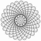 Spiral Coloring Pages Mandala Printable Color sketch template