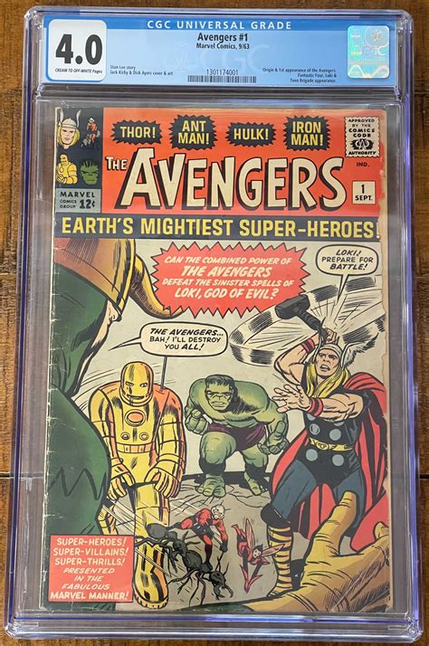 the avengers 1 1963 cgc graded 4 0 comic books silver age