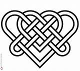 Coloring Pages Celtic Heart Knot Wedding Printable Kids Adults sketch template