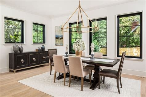 dining room window placement  large dining room overlooks  beautiful backyard   added