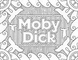 Coloring Pages Adult Dick Moby Printable Inspired Book Readers Literature Movie Coloriage Adults Movies Books Print Color Flies Lord Posters sketch template