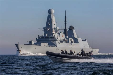 royal navy type  destroyer hms defender plymouth