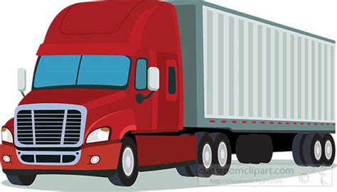 truck clipart freightliner semi truck transportation clipart