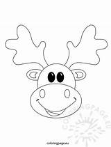 Reindeer Coloringpage sketch template