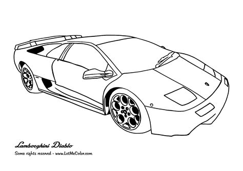 real cars coloring pages   print