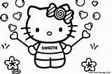 Kitty Hello Coloring Pages Girls Printable Sweet Colorear Para Dibujos Colouring Color Print Kids Hellokitty Book Sheets Cat Cartoon Choose sketch template