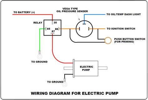 wiring diagram   electric fuel pump  relay