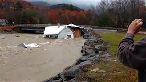 Flooded River Crushes Home Beneath Bridge Cnn Video