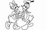 Duck Daisy Donald Coloring Drawing Pages Mickey Colour Racers Roadster Wallpaper Cliparts Template Sketch Clipart Dancing Popular sketch template