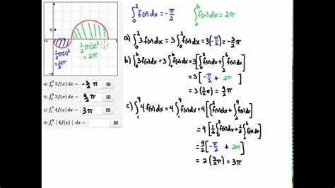 definite integral properties semicircle  youtube