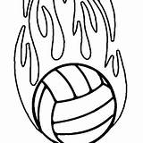 Volleyball Coloring Pages Getcolorings Color Getdrawings sketch template