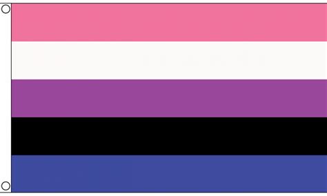 Genderfluid Flag 5 X 3 Ft Gender Fluid Gay Pride Rainbow Festival