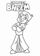 Bheem Chhota Coloring Child Pages Warrior Parentune Worksheets sketch template